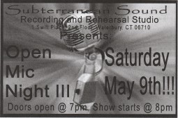 Subterranean Sound Open Mic Night 3